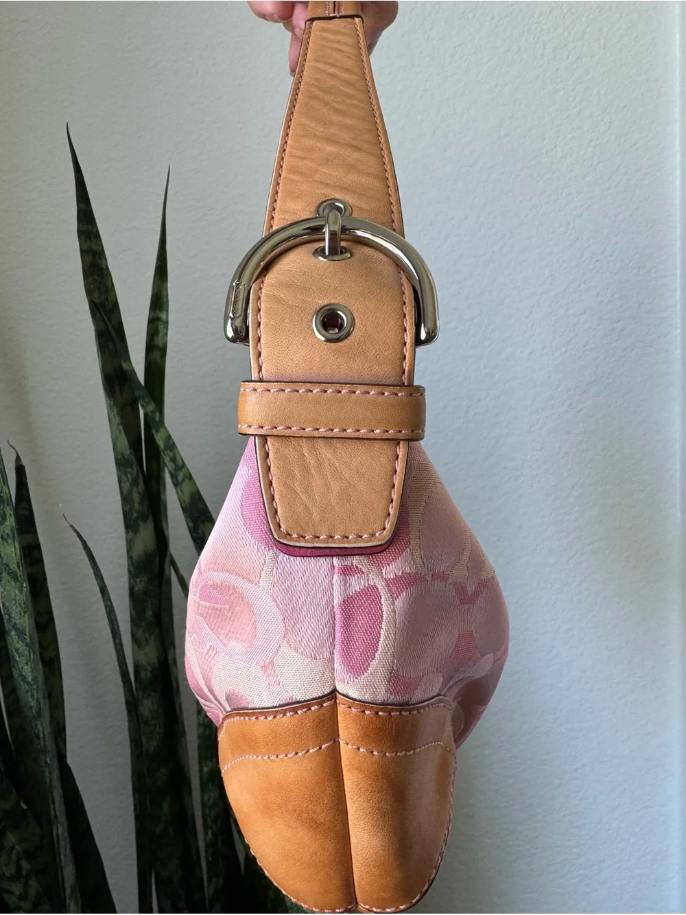 Y2K Coach Pink Optic SoHo Hobo Shoulder Bag